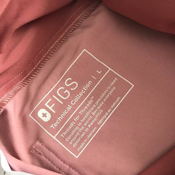 FIGS Yola Maternity Scrub Pants 2.0 Large L Mineral Mauve Pink - Picture 6 of 7